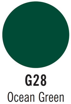 copic marker color Ocean green g28